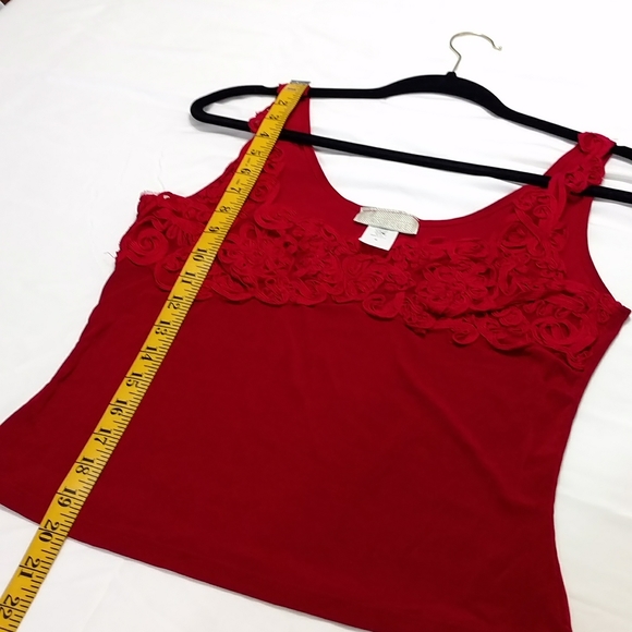 Fashque Cropped Lace Tank Top - Picture 6 of 6